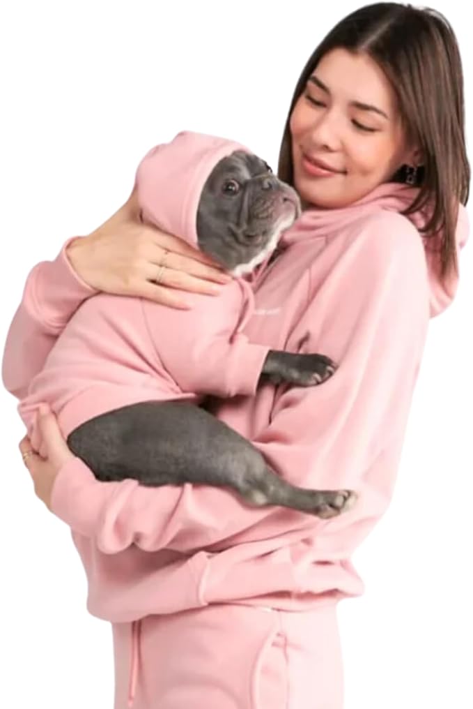 Spark Paws Human Hoodie - Premium Quality, Buttery Soft, Superior Comfort and Fit, Calming Fleece Interior, Suitable for All Styles - Dusty Pink - 2XL