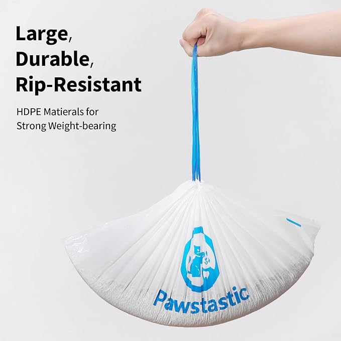 Pawstastic Replaced Waste Bags-2 Rolls, Cat Litter Waste Receptacles Bags for Paw101 Self-Cleaning Cat Litter Box