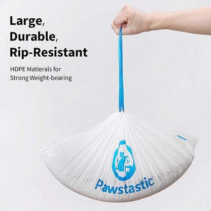 Pawstastic Replaced Waste Bags-2 Rolls, Cat Litter Waste Receptacles Bags for Paw101 Self-Cleaning Cat Litter Box