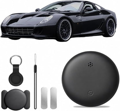GPS Tracker Device for Vehicles,Non Detectable GPS Tracker for Android and iPhone with Real-Time Tracking,Hidden Car Tracker Device,No Monthly Fee,No SIM,for Cars, Kids, Pets(Matte Black)