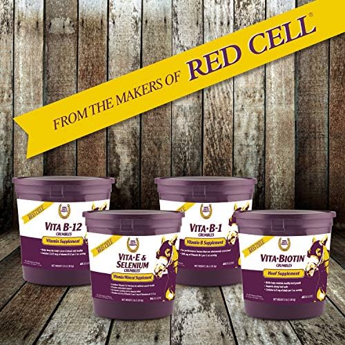 Horse Health Vita Biotin Crumbles Horse Hoof Supplement, Biotin Supplement Supports Healthy Hoof Growth, Strong Walls, Prevents Cracks & Chipping, 3 lbs, 48-Day Supply
