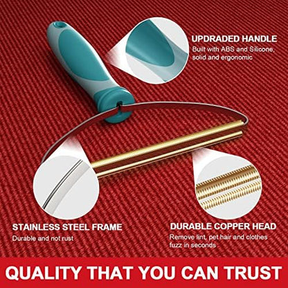 Dog Cat Hair Remover for Deep Cleaning, Lint Cleaner Pro, Pet Fur Removal Tool, Portable Carpet Scraper Rake, Fuzz Hairball Shaver Brush for Carpet, Car Mat, Couch, Pet Bed, Furniture, Rug