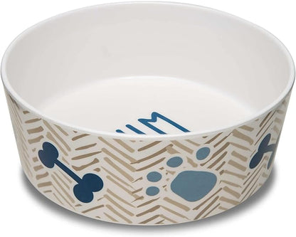 Loving Pets Dolce Moderno Dog Bowl – Modern Melamine Dog Food Bowl & Dog Water Bowl – Durable, Non-Slip Pet Dish for Small & Medium Dogs – Dishwasher Safe Dog Bowl (Small, 16 oz)