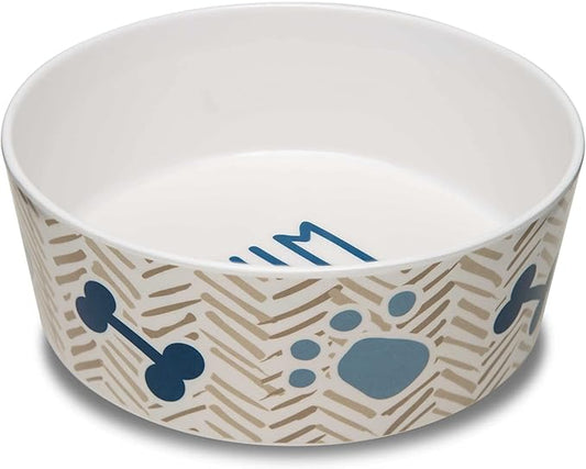 Loving Pets Dolce Moderno Dog Bowl – Modern Melamine Dog Food Bowl & Dog Water Bowl – Durable, Non-Slip Pet Dish for Small & Medium Dogs – Dishwasher Safe Dog Bowl (Small, 16 oz)