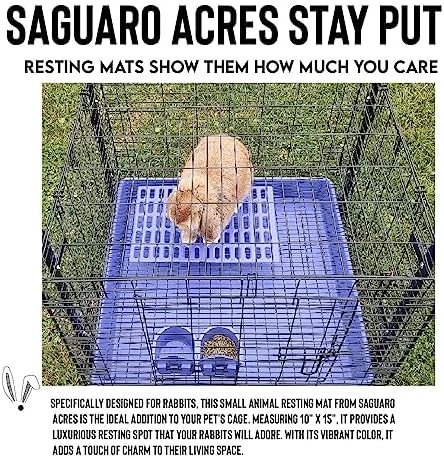 Saguaro Acres Rabbit and Small Animal Cage Resting Mat for Wire Floored Cages - Pack of 12 (Assorted)