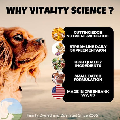 Vitality Science Blessed Relief for Dogs | Seasonal Allergy Support | Soothes Skin Problems | Promotes Normal Respiratory Function | Reduces Inflammation | Boosts Immune Health | 100% Safe and Natural