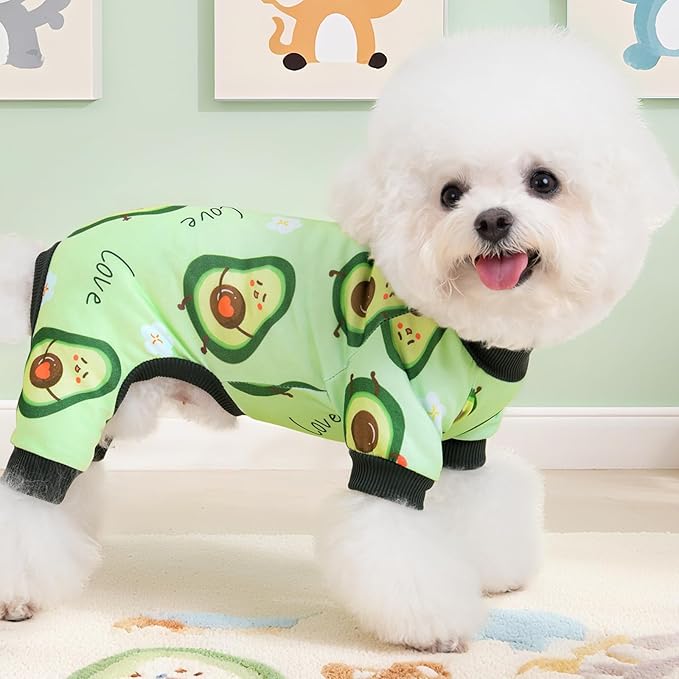 XPUDAC Dog Pajamas for Small Medium Dogs Girl Boy Cute Comfy Puppy Pjs Doggie Clothes Cat Pet Jammies Outfit, 213-L