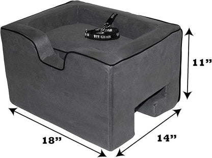 Pet Gear Lookout Booster Car Seat, Removable Comfort Pillow, Safety Tether Included, Installs in Seconds, No Tools Required, 3 Colors