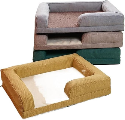 cat Bed, Kennel Winter Warm Cat Litter Removable and Washable Four-Season Universal Dog Cushion Pet Supplies Puppy Accessories,Parts(7X 90X No Camera,M-62x50cm)