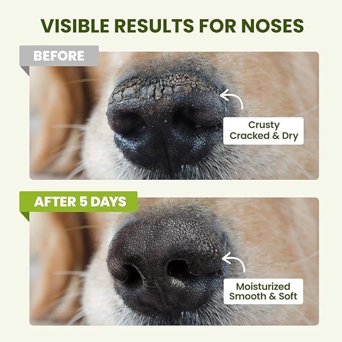 PawSono Lick-Safe Dog Paw & Nose Balm with Coconut Oil | All-Natural Moisturizer & Soother for Dry, Cracked Pads & Snout | Heat & Cold Pavement Protection Wax | Horse Hoof, Joint Care, 1.3 oz (36g)