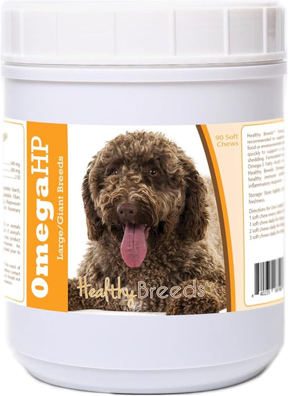 Healthy Breeds Spanish Water Dog Omega HP Fatty Acid Skin and Coat Support Soft Chews 90 Count
