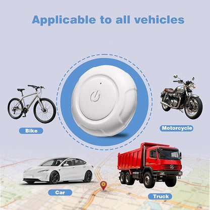 Mini GPS Tracker for Vehicles, Pets & Valuables – Real-Time Tracking Device, No SIM Card or Subscription Required, Waterproof & Magnetic Locator with Long Battery Life, Free App for iOS & Android