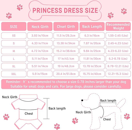 TAPBULL Dog Dresses, Fashionable Pet Dog Sweatshirt Clothes in Light Colors, Cute Cat Birthday Dress Outfit (Pink/Purple/Coffee 3-Pack), Medium