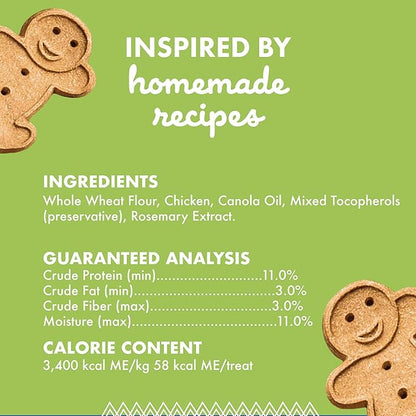 Buddy Biscuits 3.5 lbs. Bag of Crunchy Dog Treats Made with Roasted Chicken,(Pack of 2)