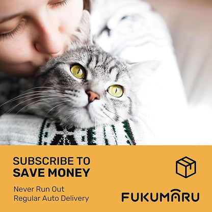 FUKUMARU Tofu Cat Litter - Natural Lightweight Bean Dregs & Corn Starch Cat Litter Pellets, Dust Free Quick Clumping, Effective Odor Control, Flushable, Low Tracking, 32lb (8lb x 4 Bags)