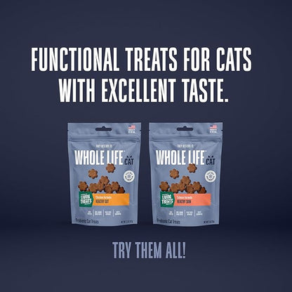 Whole Life Cat Living Treats for Cats – Human Grade Probiotics for Allergy & Itchy Skin Relief, Natural Digestive Support, Healthy Cat Snacks for Felines - Salmon & Yogurt, 1 oz (Pack of 1)