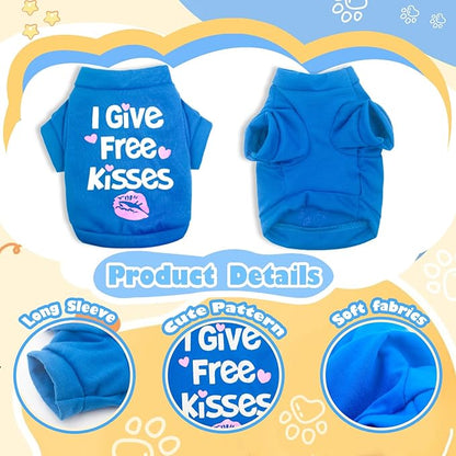 4 Pieces Dog Clothes for Small Dogs Boy Chihuahua Clothes Summer Pet Shirt Cute Puppy Shirts Outfits Dog T-Shirt (Small)