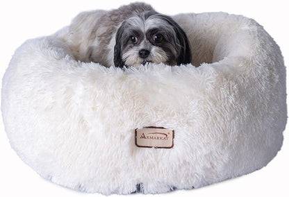 Armarkat Cuddle Bed Model C70NBS-M, Ultra Plush and Soft, White
