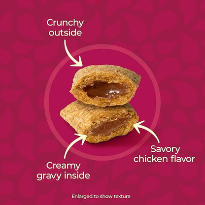 Meow Mix Gravy Bursts Chicken Flavored Cat Treats, 6.3 Oz. Bag (Pack of 5)