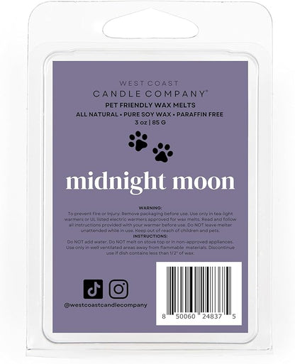 Pet Safe Wax Melts for Dogs | Non Toxic Soy Wax Melts | Natural, Paraffin-Free, Clean Burning | Odor Eliminating Wax Cubes | Midnight Moon