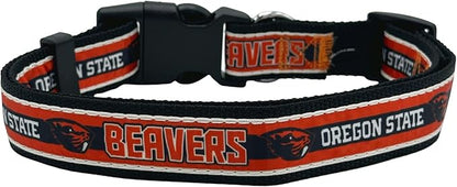 Pets First Collegiate PET Collar NEW VERSION Oregon State Beavers Dog Collar, Size Large. Best Sports Team Color for Dogs & Cats. A Shiny & Colorful Dog & Cat Collar Licensed by The NCAA