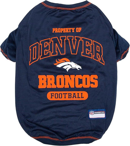 Pets First Denver Broncos T-Shirt, Large, Dallas Cowboys