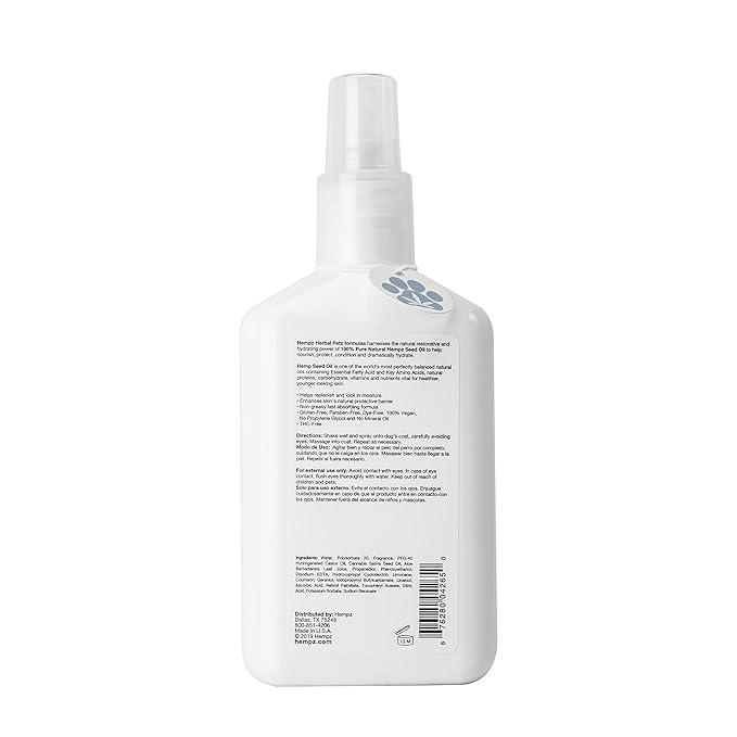 Hempz Petz Dog Cologne, Creamy Citrus Orange & Red Raspberry, 8.5 fl. oz. - Hydrating Puppy Perfume