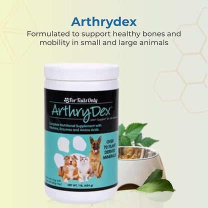 YOUNGEVITY Arthrydex Complete Nutritional Supplement | Vitamins, Probiotics & Enzymes | Pets Healthy Bones – 1 lb Canister (Pack of 2)