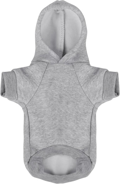 Premium Pet Clothes: Cozy Dog Hoodie with Hooded Sweatshirt Design - Soft Polycotton for Cold Weather, 'I Only Love My Bed...' Slogan (Grey XX-Large)