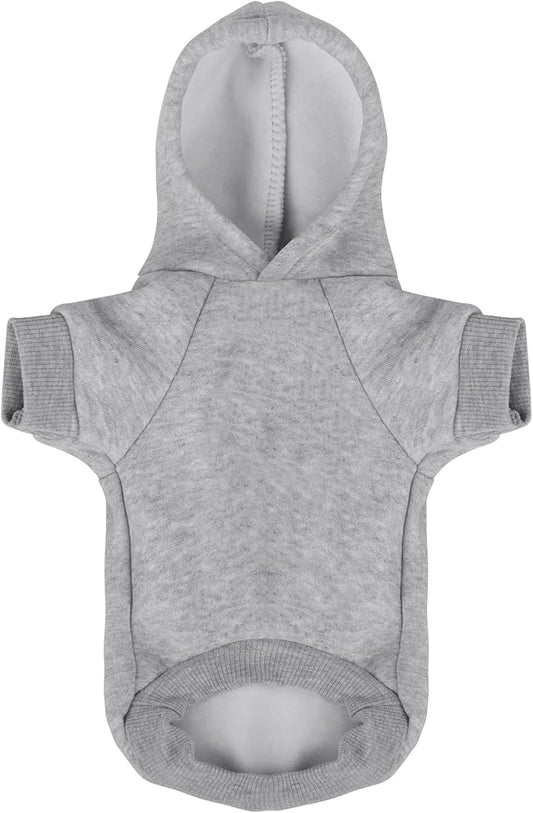 Premium Pet Clothes: Cozy Dog Hoodie with Hooded Sweatshirt Design - Soft Polycotton for Cold Weather, 'I Only Love My Bed...' Slogan (Grey XX-Large)