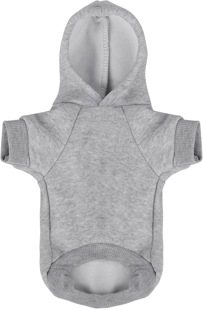 Comfortable Polycotton Dog Hoodie: Soft, Lightweight Puppy Vest for Small and Large Dogs, Highlighting the Heartfelt 'I Only Love My Bed, My Mama, I'm Sorry' Slogan Print Grey Large
