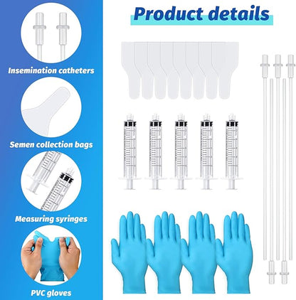 Weewooday 15 Set AI Artificial Insemination Dog Breeding Kit Canine Breeding Kit Dog Semen Collection Bag Disposable Artificial Insemination Pet Supplies (27.5 cm,White)