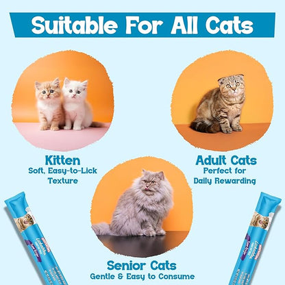 Beefeaters Tuna Pure Cat Treats 1.59oz (12 Pack) | Lickable Squeeze Tube Treats, Grain-Free, No Added Sugar, Real Tuna, Taurine-Enriched, Ideal for Bonding, Seniors, Toppers & Everyday Treating