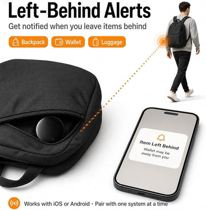 GPS Tracker for Vehicles No Subscription, iOS & Android Dual System | Precise Location Car Tracker Tag, IP66 Waterproof Bluetooth Tracker Device for Key, Luggage, Wallet, Kid and Pet (4 Pack)