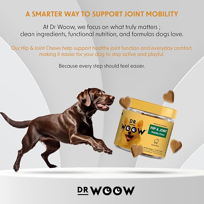 Hip & Joint Supplements for Dogs Soft Chews (90 CT) – Mobility Support + Joint Comfort & Flexibility – Glucosamine + MSM – Made in USA