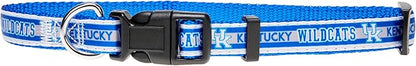 Pets First Collegiate PET Collar New Version Kentucky Wildcats Dog Collar, Size Medium. Best Sports Team Color for Dogs & Cats. A Shiny & Colorful Dog & Cat Collar Licensed by The NCAA