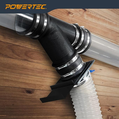 POWERTEC Clear PVC Pipe 6" x 36" Long, 1PK Rigid Plastic Tubing, Round Tube Compatible w/Dust Collection Fittings - Hose for Woodworking Tool, Dust Collection System or Cat Tree (70274V)