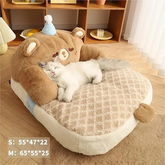 Compatible for HOOPET Cat Litter, Winter Warm All-Season Universal Cat Bed Dog Kennel, Cat House Sofa Cushion(Medium)