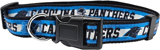 Pets First NFL Carolina Panthers Licensed PET COLLAR, Extra Large - Heavy-Duty, Strong, and Durable Dog Collar. Available in 31 Football Teams and 4 Sizes