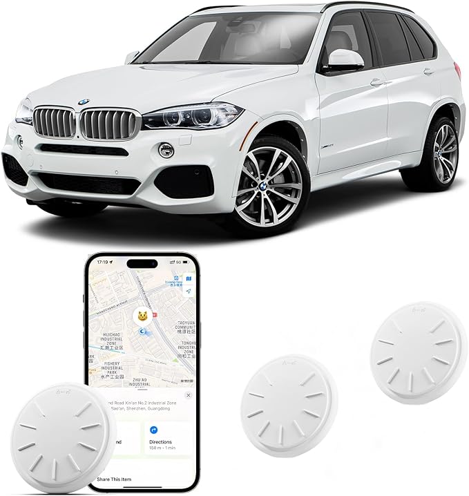 Tracker Tags-3 Pack, Item Tracker with Waterproof Case for Your Keys, Wallet etc, Luggage Trackers Works with Find My APP (iOS Only)