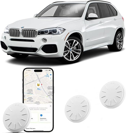 Tracker Tags-3 Pack, Item Tracker with Waterproof Case for Your Keys, Wallet etc, Luggage Trackers Works with Find My APP (iOS Only)