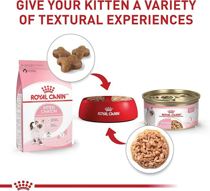 Royal Canin Feline Health Nutrition Kitten Thin Slices in Gravy Cat Food, 3 oz (Pack of 6)