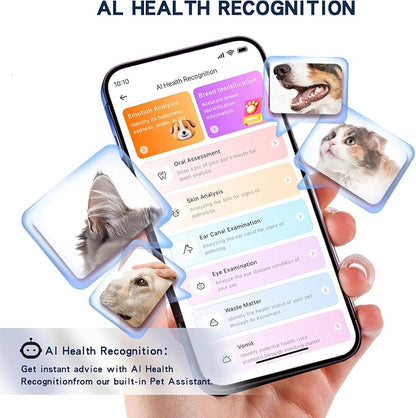 AI GPS Dog Tracker, Virtual Fence & AI Health Monitor, Waterproof