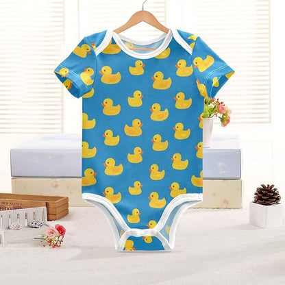 Bright Emotions Raccoons Baby Short Sleeve Bodysuits Romper Unisex Infant Outfit Wrapping Clothes for Boy Girl kids 3M