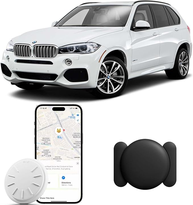 GPS Tracker for Vehicles, 1PCS Tracker Device for Vehicles, Work with Find My (iOS Only), Tracking Devices for Cars Hidden with Magnetic Case, No Monthly Fee GPS Trackers, Waterproof Car Tracker