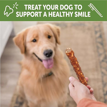 Whimzees Wellness Veggie Sausage Dog Dental Treat, Chews, Freshens Breath, Large Size, 14.81 oz Bag, 7 Count