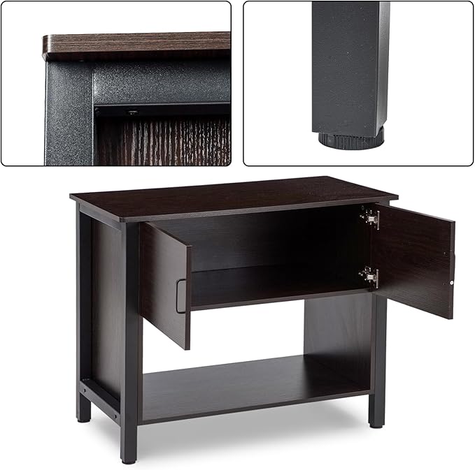 Aquarium Stand with Cabinet for Fish Tank Metal Stand Storage,40 Gallon Fish Tank Stand,Turtle Reptile Terrariums 36.6" x 18.9" x 30.7"