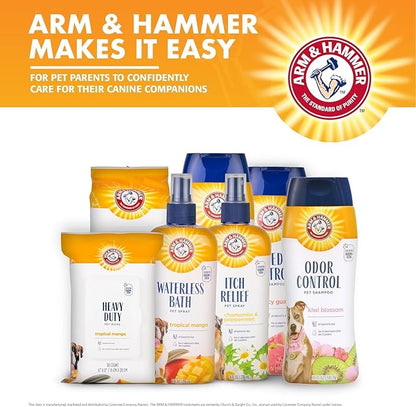 Arm & Hammer for Pets Itch Relief Shampoo, Chamomile and Peppermint Scent | Professional Quality Dog Itch Shampoo, Free of Sodium Lauryl Sulfate & Parabens, 20 Fl Oz - 2 Pack