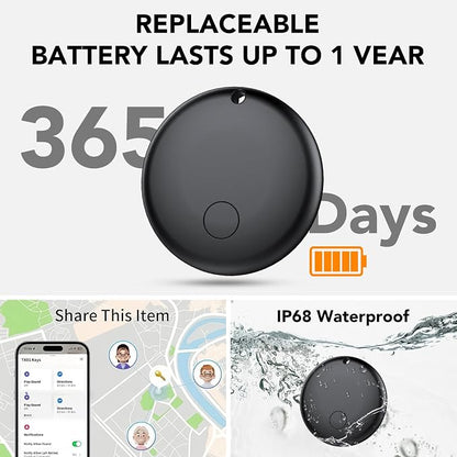 Android Air Tracker, Bluetooth Tracker Tags, Work with Google's Find Hub(Android), Smart Tags for Luggage, Wallet, Vehicles, Keys (Not for iOS) 4 Pack