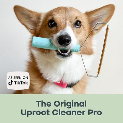 Uproot Clean Pro Pet Hair Removal Tool: Multi-Fabric Edge,Carpet Rake,2pk | Reusable Special Dog Hair Remover for Couch, Pet Towers, Rugs, Cat Mats, and Trunks & Much More, Patented Design